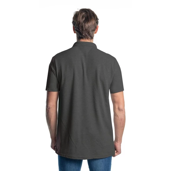 Şensel, Polo Yaka Tişört, Koyu Gri -136E282- T-shirt, Tshirt - 3