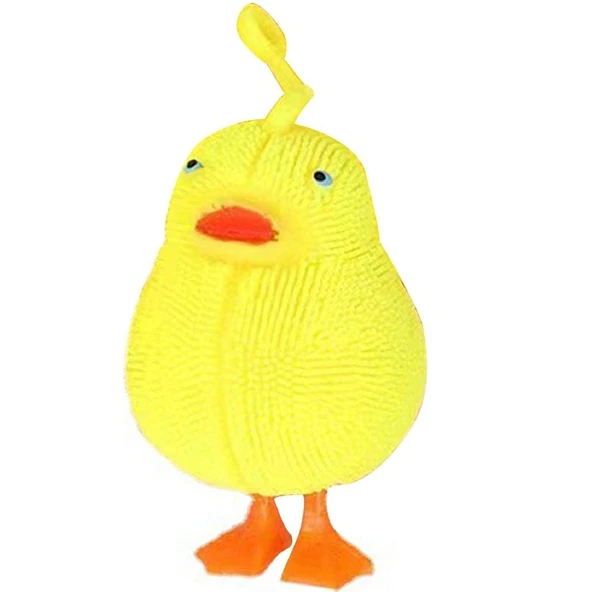 VIP LED IŞIKLI ÖRDEK SARI ÖRDEK DUYUSAL OYUNCAK SARI IŞIKLI YUMUŞAK YOYO ÖRDEK DUYUSAL OYUNCAK ürün görseli