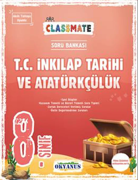 Okyanus 8.Sınıf Classmate T.C. İnkilap Tarihi Ve Atatürkçülük Soru Bankası