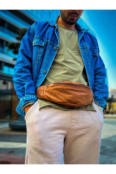 CNT010 Cilt Deri Erkek Çapraz Çanta TABA - 4