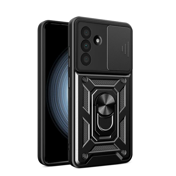 Gpack Samsung Galaxy A36 uyumlu Kılıf Pars Sürgülü Vega Yüzüklü Sert Silikon ürün görseli