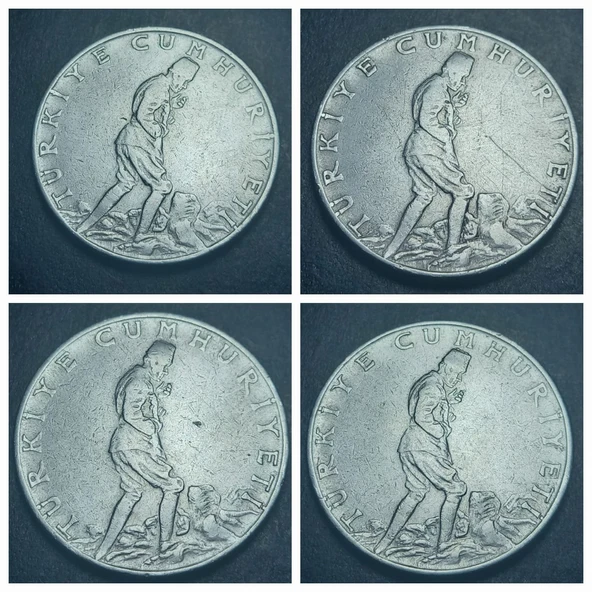 Escoines Koleksiyon 39963679f93fd9c82b 1960/61/62/63/64/65/66/67/68/69 2½Lira takım ÇT/ÇÇT 10'lot - Resim 4