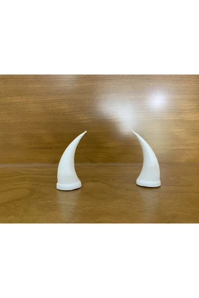 3DTASARIMDOKTORU Kask Boynuzu (beyaz) - 4