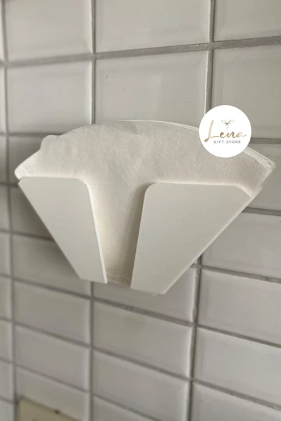 Lena Gift Store Filtre Kahve Kağıdı Tutucu Tezgah Üstü Ya Da Asılabilir Stand Aparat Aksesuar - 5