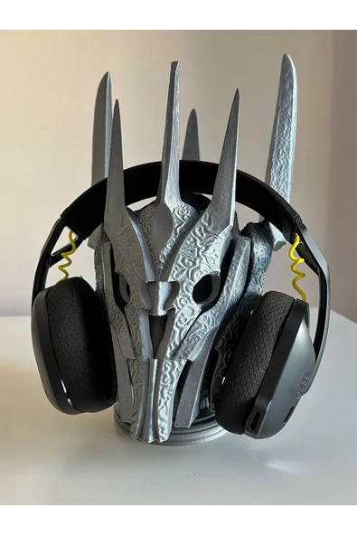 Nerva Design 3D Sauron Kulaklık Standı, Masaüstü Kulaklık Tutacağı/Tutucu, 34 cm - Yüzüklerin Efendisi, Lotr - 3