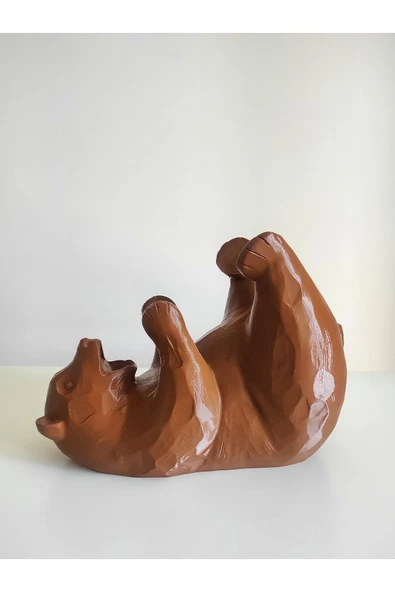 Nerva Design 3D Ayı Şeklinde Dekoratif Şaraplık/şarap Şişesi Tutucu - Resim 2