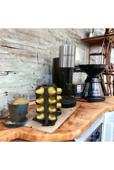 BYK DESIGN NESPRESSO VE STARBUCK UYUMLU KAPSÜL KAHVE TUTUCU - HAREKETLİ DÖNEBİLEN KAPSÜL KAHVE STANDI - 5