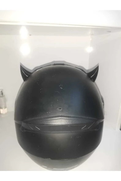 3D Kask Boynuzu 2'li Set Siyah - 2