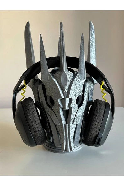 Nerva Design 3D Sauron Kulaklık Standı, Masaüstü Kulaklık Tutacağı/Tutucu, 34 cm - Yüzüklerin Efendisi, Lotr - 2