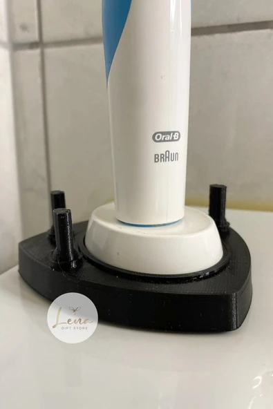 Lena Gift Store Oral-B Uyumlu Şarjlı Diş Fırçası ve Başlıkları için Stand (1 Şarjlı Fırça, 4 Başlık) - 4