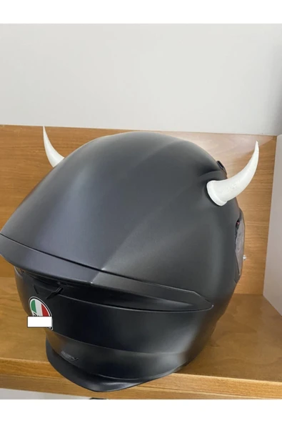 3DTASARIMDOKTORU Kask Boynuzu (beyaz) - 2