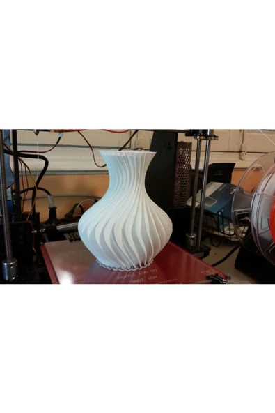 3Duman Fibonacci Vazo Figürü - Beyaz - 20cm - Resim 3