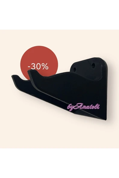 VALENCIA Byanatoli Klasik- Elektro-akustik-bas Gitar Asma Aparatı Siyah