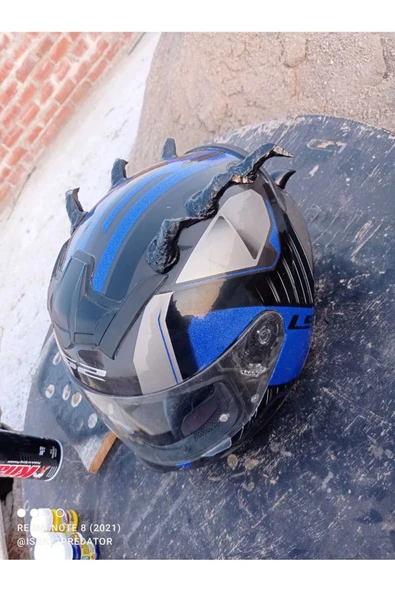 CANEREGE Cehennem kask boynuzu 8li set - 2