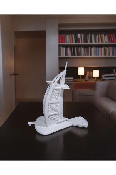 Burj el-Arab ev ofis dekor ürünü 12x17x17 cm ölçülerinde - 3