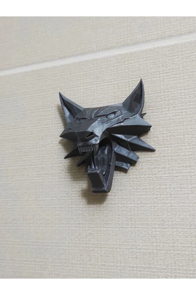 Nerva Design 3D Witcher Yapışkanlı Duvar Askısı - Witcher Kurt Havlu Askısı, Havluluk - Resim 2