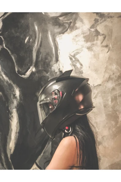 Motosiklet Kask Aksesuarı Kask Dekorasyonu Kask Boynuzu Kask Aparatı - 6