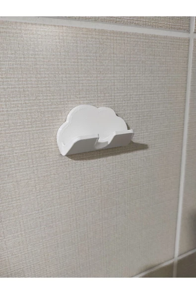 Nerva Design 3D 3M Yapışkanlı Bulut Banyo Düzenleyici - Jilet Tutucu Plastik Aparat - Resim 2