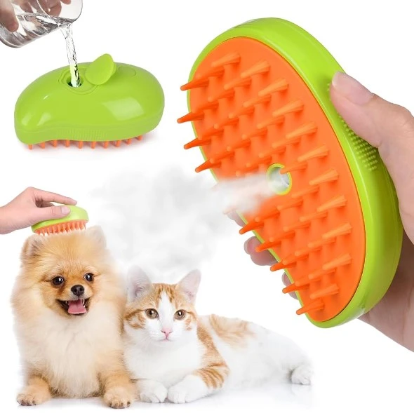Şarjlı Soğuk Buharlı Kedi Köpek Fırçası Tarağı - 3