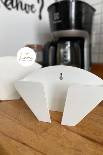Lena Gift Store Filtre Kahve Kağıdı Tutucu Tezgah Üstü Ya Da Asılabilir Stand Aparat Aksesuar - 3