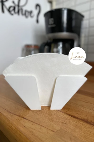 Lena Gift Store Filtre Kahve Kağıdı Tutucu Tezgah Üstü Ya Da Asılabilir Stand Aparat Aksesuar - 6