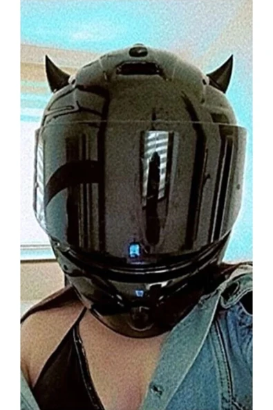 3D EVRENİ Motosiklet Kask Boynuzu Kask Aksesuarı Kask Süsü - Resim 3