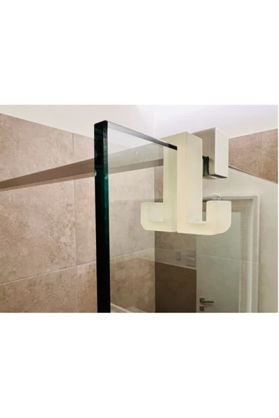 3D Banyo Duşakabin Havlu Askılık 2'li - 2