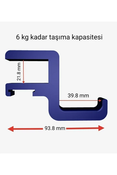 PRİVATE Ayarlanabilir Okul Çanta Askısı 2 Parça Siyah Öğrenci Sıra Masa Askısı Çocuk Sınıf Düzenleyici - 3