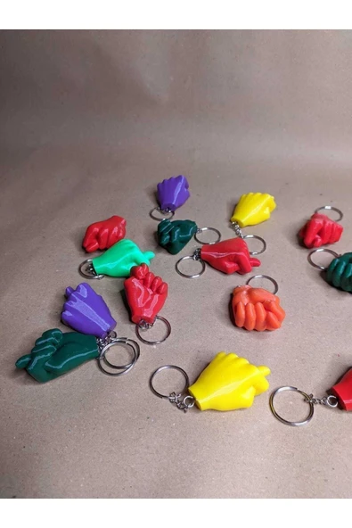 HAFA 3D TASARIM Anahtarlık - Nah Işaretli Anahtalık - El Figürü - El Işareti Anahtarlık - Resim 2