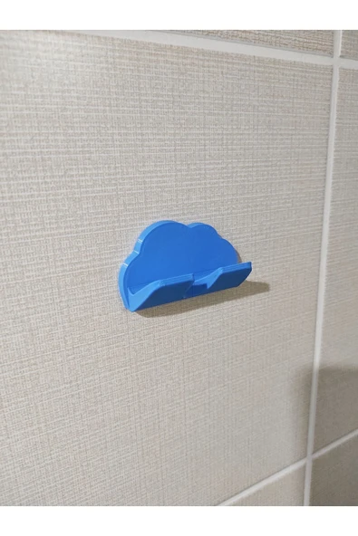 Nerva Design 3D 3m Yapışkanlı Bulut Banyo Düzenleyici - Jilet Tutucu Plastik Aparat - Resim 2