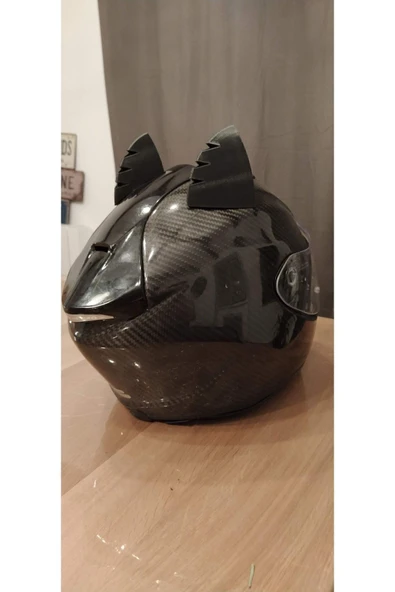 CANEREGE Motosiklet Kask Kedi Kulağı Süsü - 5