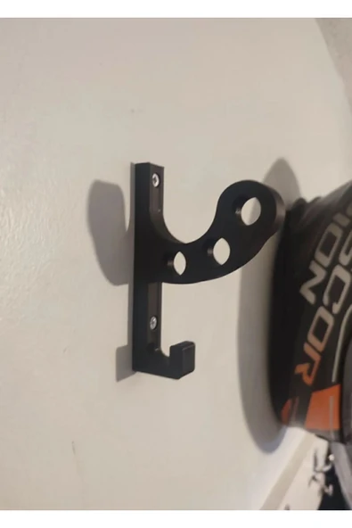 CANEREGE Motosiklet Bisiklet Scooter Kask Ve Mont Duvar Askısı Kask Tutucu Mont Askılıklı Vida Dübel Dahil V2 - 7