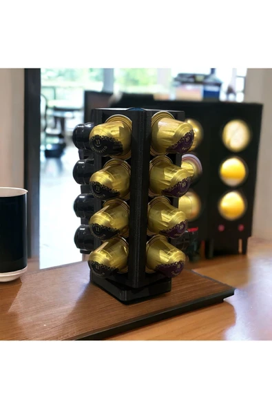 BYK DESIGN NESPRESSO VE STARBUCK UYUMLU KAPSÜL KAHVE TUTUCU - HAREKETLİ DÖNEBİLEN KAPSÜL KAHVE STANDI - 3