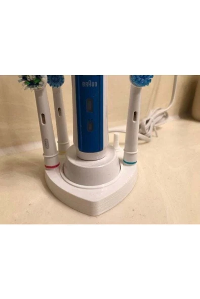 D-Stand Oral-b Uyumlu Stand Dörtlü Fırçası Standı - Resim 2