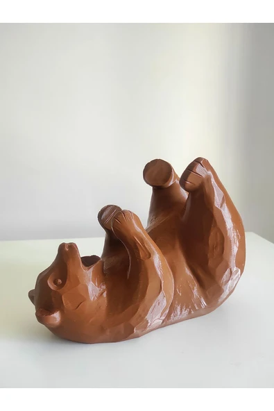 Nerva Design 3D Ayı Şeklinde Dekoratif Şaraplık/şarap Şişesi Tutucu - Resim 3