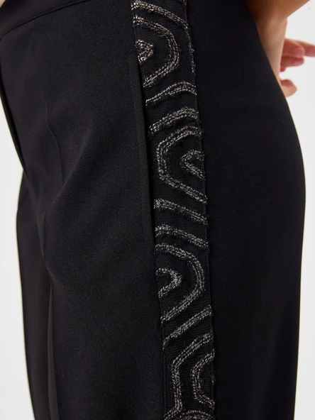 Faik Sönmez Minimalist Yüksek Bel Kadın Pantolon - İş ve Günlük - 4