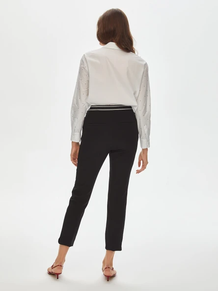 Faik Sönmez Minimalist Midi Kadın Pantolon - Günlük & İş - 11