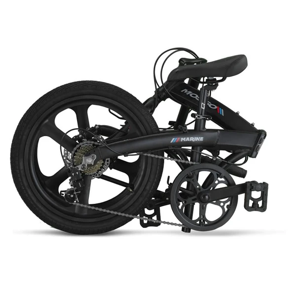 MOSSO MARINE-20-HYD-7V KATLANIR BİSİKLET 310H 20 JANT 7 VİTES MAT SİYAH - 3