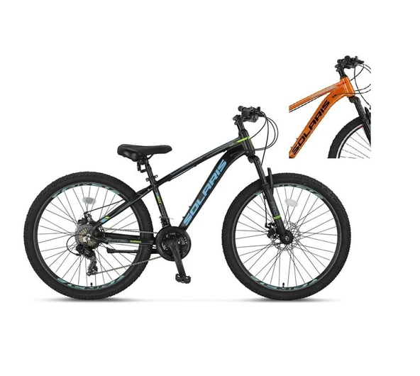 ÜMİT 2651 SOLARIS-M-2D ERKEK DAĞ BİSİKLETİ 360H 26 JANT 21 VİTES TURUNCU SİYAH