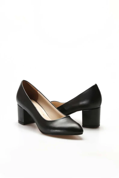 Kadın Kalın Topuklu Ayakkabı 961ZA559 - Resim 6