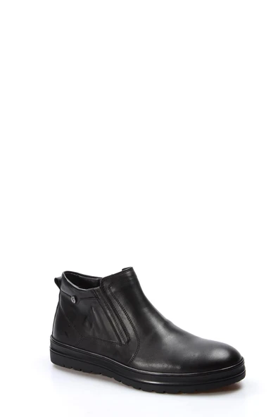 Hakiki Deri Kürklü  Erkek Klasik Bot 711KMA131 - Resim 3