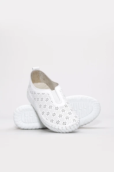 Hakiki Deri  Kadın Casual Ayakkabı 139ZA670-1 - Resim 4