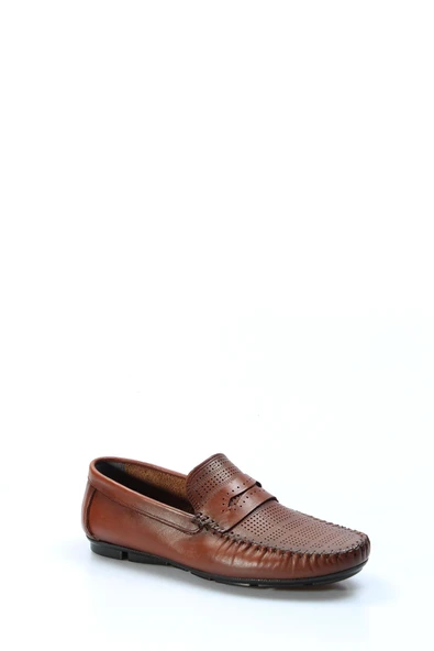 Hakiki Deri  Erkek Loafer Ayakkabı 858MA411 - Resim 8