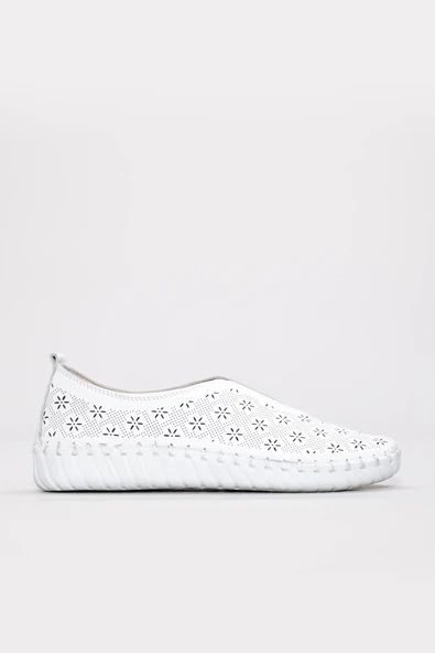 Hakiki Deri  Kadın Casual Ayakkabı 139ZA670-1 - Resim 2