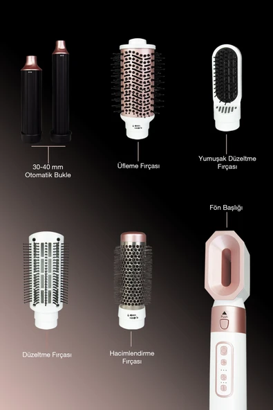 FANTOM Hair Styler SK 1700 Saç Şekillendirici Beyaz - 8