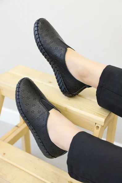 Hakiki Deri  Kadın Casual Ayakkabı 139ZA670-1 - Resim 7