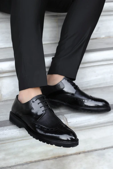 Hakiki Deri  Erkek Klasik Ayakkabı 237MA625 - Resim 5