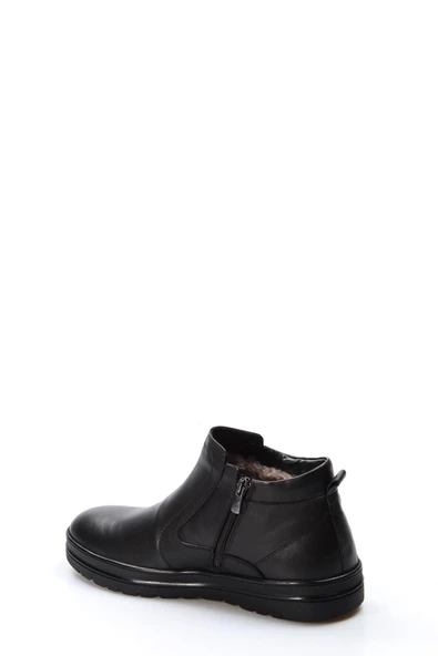 Hakiki Deri Kürklü  Erkek Klasik Bot 711KMA131 - Resim 2