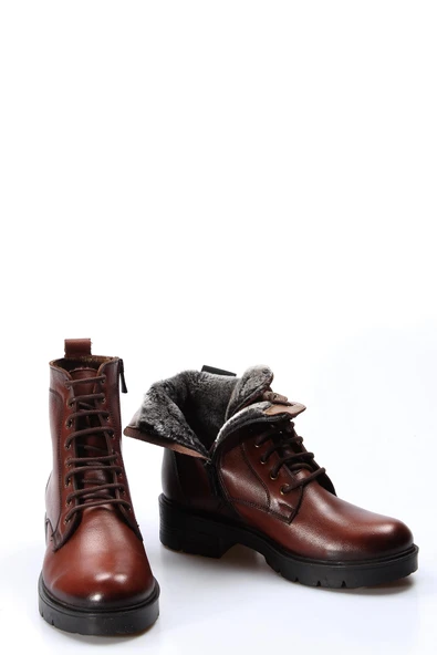 Hakiki Deri  Kadın Klasik Bot 901SZA202 - Resim 10