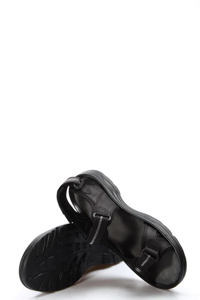 Hakiki Deri  Erkek Klasik Sandalet 907MA1517 - Resim 4